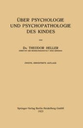 book Über Psychologie und Psychopathologie des Kindes