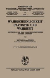 book Wahrscheinlichkeit Statistik und Wahrheit: Einführung in die Neue Wahrscheinlichkeitslehre und ihre Anwendung