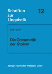 book Die Grammatik der Stoiker