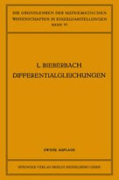book Theorie der Differentialgleichungen: Vorlesungen aus dem Gesamtgebiet der Gewöhnlichen und der Partiellen Differentialgleichungen