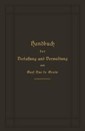 book Handbuch der Verfassung und Verwaltung in Preußen und dem Deutschen Reich