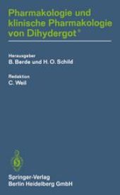 book Pharmakologie und klinische Pharmakologie von Dihydergot