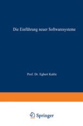 book Die Einführung neuer Softwaresysteme: Erfolgsfaktoren und Hemmnisse