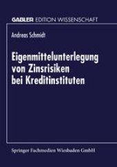 book Eigenmittelunterlegung von Zinsrisiken bei Kreditinstituten