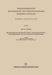 book Über die Eigenarten der Bimetall-, Thermo- und Flammenionisationssicherungsmethode in ihrer Anwendung auf Zündsicherungen