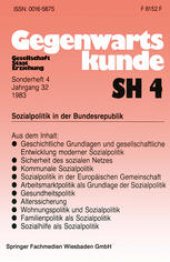 book Sozialpolitik in der Bundesrepublik