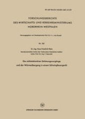 book Die nichtstationären Strömungsvorgänge und der Wärmeübergang in einem Schwingfeuergerät