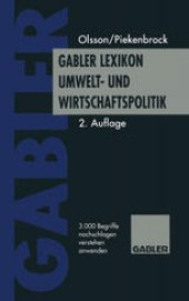 book Gabler Lexikon Umwelt- und Wirtschaftspolitik