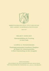 book Schwerpunktbildung der Forschung in einem Lande. Forschungszusammenarbeit benachbarter Disziplinen am Beispiel der Lebenswissenschaften in ihrem Zusammenhang mit dem Atomgebiet