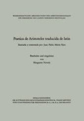 book Poetica de Aristoteles traducida de latin: Ilustrada y comentada por Juan Pablo Martir Rizo