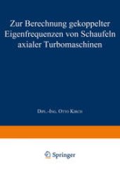 book Zur Berechnung gekoppelter Eigenfrequenzen von Schaufeln axialer Turbomaschinen