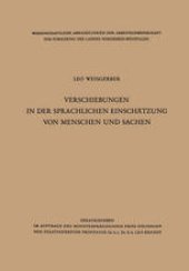 book Verschiebungen in der sprachlichen Einschätzung von Menschen und Sachen