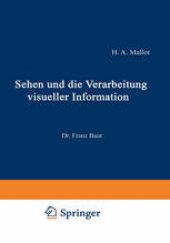 book Sehen und die Verarbeitung visueller Information: Eine Einführung