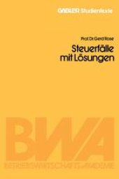 book Steuerfälle mit Lösungen