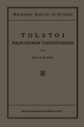 book Tolstoi: Nach Seinen Tagebüchern