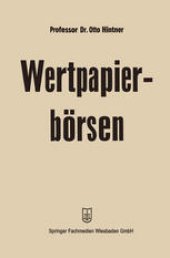 book Wertpapierbörsen