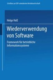 book Wiederverwendung von Software: Framework für betriebliche Informationssysteme