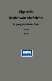 book Allgemeine Betriebswirtschaftslehre in programmierter Form