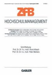 book Hochschulmanagement