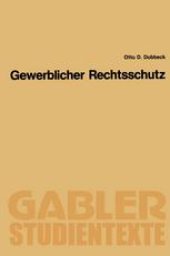 book Gewerblicher Rechtsschutz