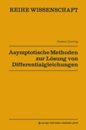 book Asymptotische Methoden zur Lösung von Differentialgleichungen