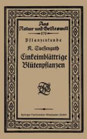 book Pflanzenkunde Einkeimblättrige Blütenpflanzen