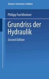 book Grundriss der Hydraulik