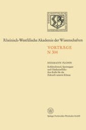 book Kohlendioxyd, Spurengase und Glashauseffekt: ihre Rolle für die Zukunft unseres Klimas