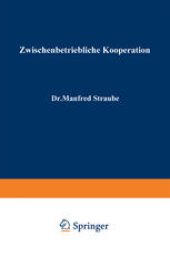 book Zwischenbetriebliche Kooperation