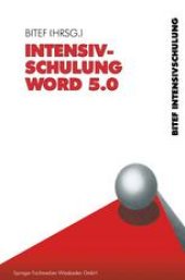 book Intensivschulung Word 5.0