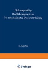 book Ordnungsmäßige Buchführungssysteme bei automatisierter Datenverarbeitung