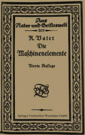 book Die Maschinenelemente