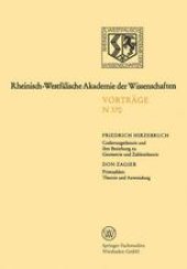 book Codierungstheorie und ihre Beziehung zu Geometrie und Zahlentheorie / Primzahlen: Theorie und Anwendung