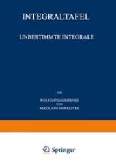 book Unbestimmte Integrale