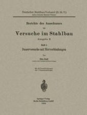 book Dauerversuche mit Nietverbindungen