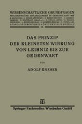 book Das Prinzip der Kleinsten Wirkung von Leibniz bis zur Gegenwart