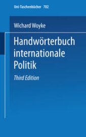 book Handwörterbuch Internationale Politik