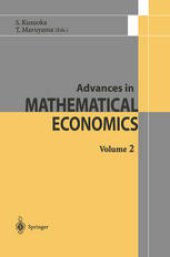 book Advances in Mathematical Economics