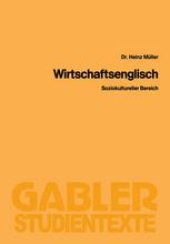 book Wirtschaftsenglisch: Soziokultureller Bereich