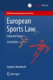 book European Sports Law: Collected Papers