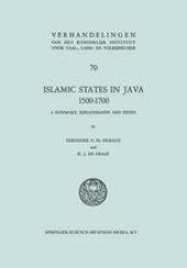 book Islamic States in Java 1500–1700: Eight Dutch Books and Articles by Dr H.J. de Graaf