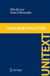 book Teoria degli Automi Finiti