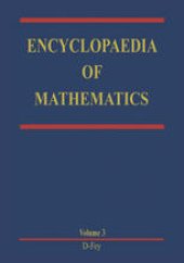 book Encyclopaedia of Mathematics: Volume 3