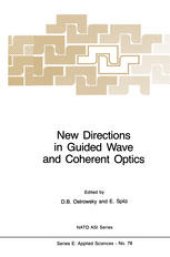 book New Directions in Guided Wave and Coherent Optics