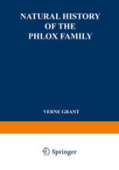 book Natural History of the Phlox Family: Systematic Botany