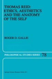 book Thomas Reid: Ethics, Aesthetics and the Anatomy of the Self