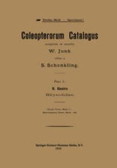 book R. Gestro Rhysodidae: Coleopterorum Catalogus Auspiciis et Auxilio