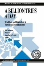 book A Billion Trips a Day: Tradition and Transition in European Travel Patterns