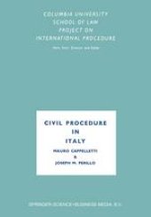 book Civil Procedure in Italy