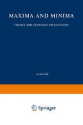 book Maxima and Minima: Theory and Economic Applications